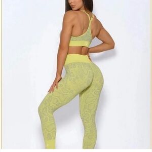 Bombshell Sportswear Lime Green Snake Print Set